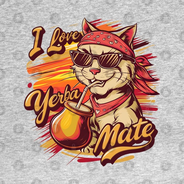 I love yerba mate, cat by Dylante